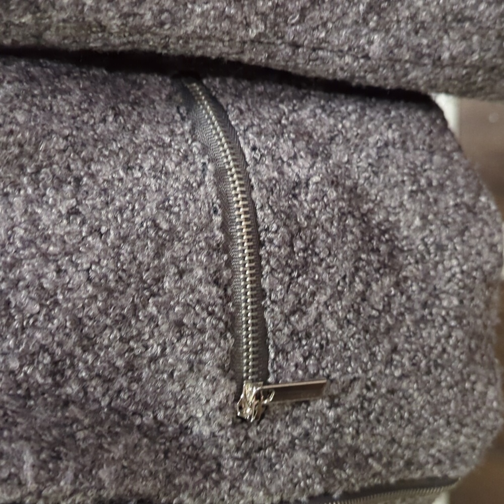 Anthropology Luii Size Medium Grey Boucle Moto Jacket - Picture 7 of 8
